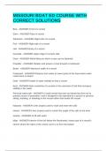 MISSOURI BOATING LICENSE EXAM PACKAGE DEAL &lpar;BUNDLE&rpar;&vert;&vert; QUESTIONS AND ANSWERS 100&percnt; CORRECT&excl;&excl;