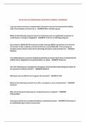 WV STATE LIFE INSURANCE EXAM WITH CORRECT ANSWERS&excl;&excl;