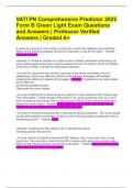 VATI PN Comprehensive Predictor 2025 Form B Green Light Exam Questions and Answers &vert; Professor Verified Answers &vert; Graded A&plus;