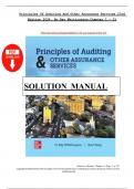 Solution Manual for Principles of Auditing and Other Assurance Services&comma; 23rd Edition 2024&comma; by Ray Whittington&comma; Kurt Pany&comma; All Chapters 1 - 21