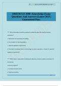 DRII BCLE 2000 -Knowledge Exam Questions And Answers &vert;Latest 2025 &vert; Guaranteed Pass&period;