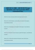 DRII BCLE 2000 - ABCP&sol;CBCP Exam Questions And Answers &vert;Latest 2025 &vert; Guaranteed Pass&period;