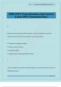 DRII CBCP Exam Questions And Answers &vert;Latest 2025 &vert; Guaranteed Pass&period;