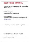 Solutions Manual for Introduction to Finite Elements in Engineering&comma; 5th Edition by Tirupathi&comma; Ashok Belegundu &vert; With Digital Teaching Supplements&comma; Errata&comma; Code Solutions &lbrack;DOWNLOAD LINK ON LAST PAGE&rsqb;
