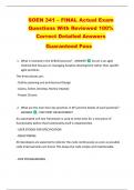 SOEN 341 &ndash; FINAL Actual Exam  Questions With Reviewed 100&percnt;  Correct Detailed Answers  Guaranteed Pass
