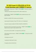 NU 503   Bundled Exam Questions WITH  CORRECT Answers