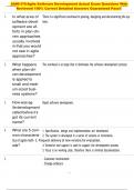 SANS 578-Agile Software Development Actual Exam Questions With  Reviewed 100&percnt; Correct Detailed Answers Guaranteed Pass&excl;&excl;