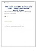 WKF Kumite Exam 2024 Questions and  Correct Answers&sol; Latest Update &sol;  Already Graded