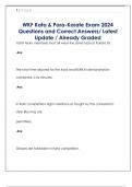 WKF Kata & Para-Karate Exam 2024  Questions and Correct Answers&sol; Latest  Update &sol; Already Graded