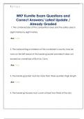 WKF  Exam  Questions and Correct Answers&sol; Latest Update &sol; Already Graded