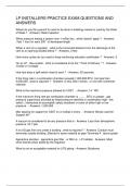LP INSTALLERS PRACTICE EXAM QUESTIONS AND ANSWERS