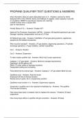 PROPANE QUALIFIER TEST QUESTIONS & ANSWERS
