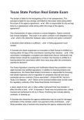 Texas State Portion Real Estate Exam QUESTIONS AND ANSWERS&period;