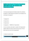 NURS 3444 Exam 5 Practice Questions  2024&sol;2025 Exam All Answers and  Illustrations Given