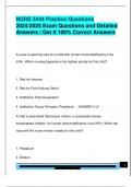 NURS 3444 Practice Questions  2024&sol;2025 Exam Questions and Detailed  Answers &vert; Get it 100&percnt; Correct Answers