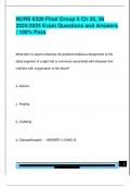 NURS 6320 Final Group 6 Ch 35&comma; 36  2024&sol;2025 Exam Questions and Answers  &vert; 100&percnt; Pass