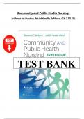 TEST BANK Community and Public Health Nursing Evidence for Practice&comma; 4th Edition &lpar;DeMarco&rpar;&comma; Chapters 1 - 25  All Chapters