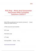 PCE Prep - Mmts And Goniometer Placement With Complete Solutions &lpar;2025&rpar;&excl;&excl;