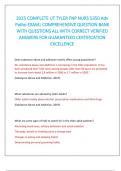2025 COMPLETE UT TYLER FNP NURS 5350 Adv Patho EXAM&vert; COMPREHENSIVE QUESTION BANK WITH QUESTIONS ALL WITH CORRECT VERIFIED ANSWERS FOR GUARANTEED CERTIFICATION EXCELLENCE