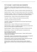 PC716 EXAM 1 QUESTIONS AND ANSWERS