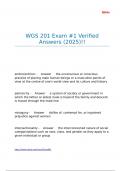 WGS 201 Exam -1 Verified Answers &lpar;2025&rpar;&excl;&excl;