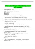 Online Coaching Certification question with answers