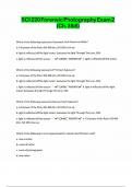SCI 220 Forensic Photography Exam 2 &lpar;Ch&period; 3&6&rpar;