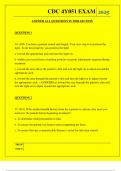  CDC 4Y051 EXAM QUESTIONS AND ANSWERS 2025
