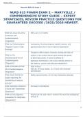 NURS 615 PHARMACOLOGY  EXAM 2 &ndash; MARYVILLE &sol;  COMPREHENSIVE STUDY GUIDE &ndash; EXPERT  STRATEGIES&comma; REVIEW PRACTICE QUESTIONS FOR  GUARANTEED SUCCESS &sol;2025&sol;2026 NEWEST&period;