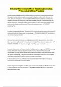 Infection Preventionist Post-Test&colon; Key Scenarios&comma; Protocols&comma; and Best Practices