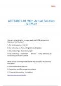 ACCT4001-01 With Actual Solution &lpar;2025&rpar;&excl;&excl;