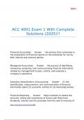 ACC 4001 Exam 1 With Complete Solutions &lpar;2025&rpar;&excl;&excl;