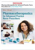 TEST BANK For Pharmacotherapeutics for Advanced Practice Nurse Prescribers&comma; 6th Edition by Woo & Wright&comma; All 57 Chapters Covered&comma;Latest Edition