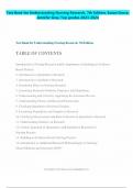 Test Bank for Understanding Nursing Research&comma; 7th Edition&comma; Susan Grove&comma; Jennifer Gray &vert;All chapters complete guide A&plus;