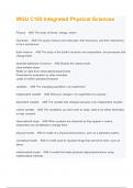Exam for WGU C165 Integrated Physical Sciences Actual questions and Answers 100&percnt; Correct &lpar;A&plus; RATED&rpar;