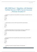 AEB 3300 Exam 1 Questions with Detailed  Verified Answers &lpar;100&percnt; Correct Answers&rpar;  &sol;Already Graded A&plus;