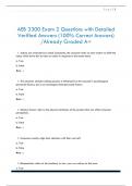 AEB 3300 Exam 2 Questions with Detailed  Verified Answers &lpar;100&percnt; Correct Answers&rpar;  &sol;Already Graded A&plus;