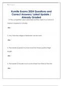 Kumite Exams 2024 Questions and  Correct Answers&sol; Latest Update &sol;  Already Graded