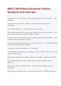 WGU C165 Exam on Physical Sciences Practice Questions  all Tests included &lpar;A&plus; GRADED&rpar;