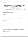 NCCER Questions and Correct Answers&sol; Latest Update &sol; Already Graded