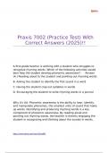Praxis 7002 &lpar;Practice Test&rpar; With Correct Answers &lpar;2025&rpar;&excl;&excl;