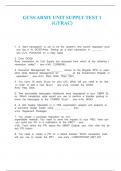 GCSS ARMY UNIT SUPPLY TEST