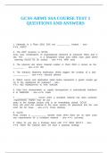 GCSS-ARMY SSA COURSE TEST 1 QUESTIONS AND ANSWERS