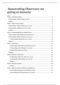 Samenvatting Observeren van Gedrag en Interactie &lpar;alle college aantekeningen &plus; artikelen&rpar;&excl;