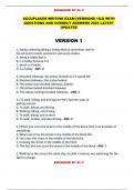 ACCUPLACER WRITING EXAM &lbrack;VERSIONS 1&2&rsqb;