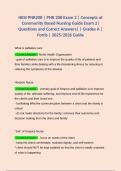 HESI PNR208 &vert; PNR 208 Exam 2 &vert; Concepts of Community Based Nursing Guide Exam 2&vert; Questions and Correct Answers&vert; Grade A&plus; &vert; Fortis &vert; 2025&sol;2026 Guide