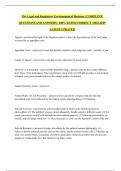 The Legal and Regulatory Environment of Business &vert; COMPLETE QUESTIONS AND ANSWERS &vert; 100&percnt; RATED CORRECT &vert; 2024-2025 LATEST UPDATED