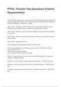 PTCB - Practice Test Questions &lpar;Federal Requirements&rpar; questions and answers graded A&plus; 2025&sol;2026