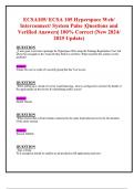 ECSA105 ECSA 105 Hyperspace Web Interconnect System Pulse Questions and Verified Answers 100&percnt; Correct &lpar;New 2024-2025 Update&rpar;