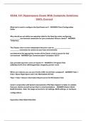 ECSA 101 Hyperspace Exam With Complete Solutions 100- Correct
